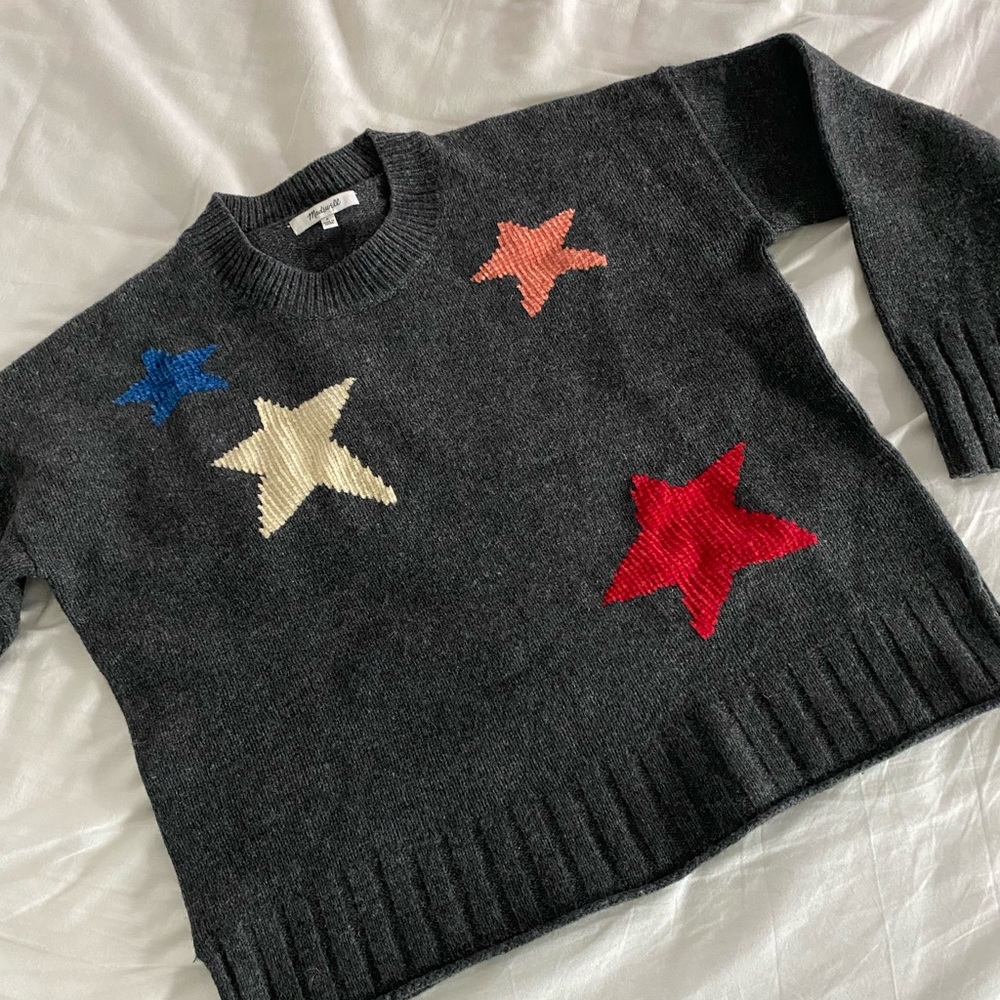 Madewell star sweater